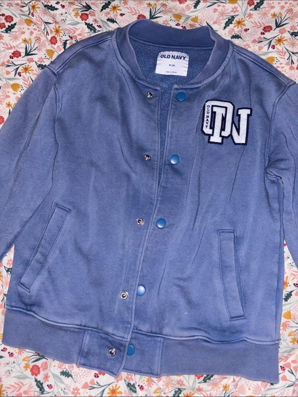 Old Navy Kids Blue Letterman-Style Jacket